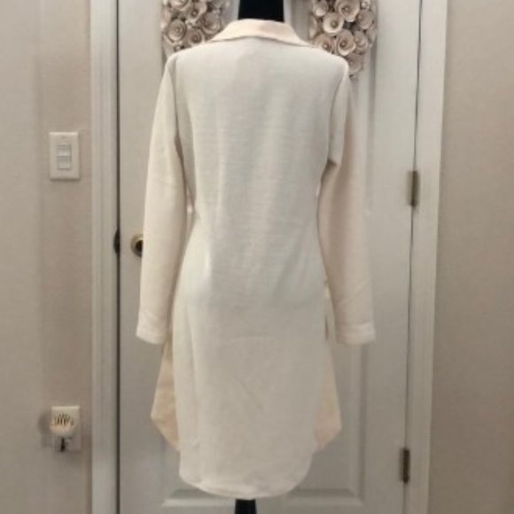 DONATED!! Luxurious Cream draped open front - Picture 7 of 8